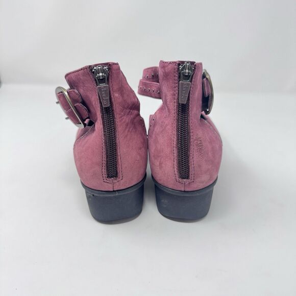 Dansko Pink Suede Mary Jane Ankle Strap Clogs Wedges Shoes Sz EU 40 (US 9.5-10) - Picture 4 of 13